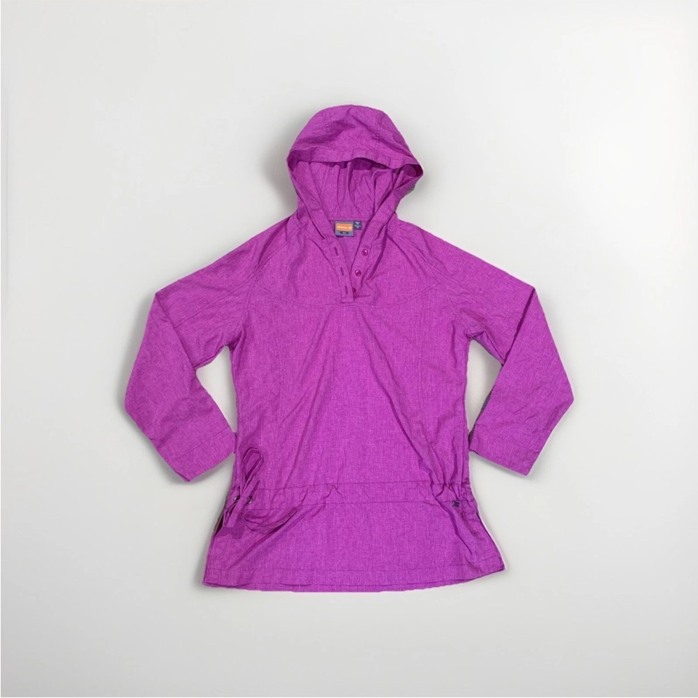 Merrell Ainsley Swim Cover Up UPF 30+ Hooded Long Sleeve Medium Pink Pool Beach